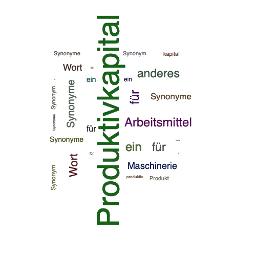 Ein anderes Wort für Produktivkapital - Synonym Produktivkapital