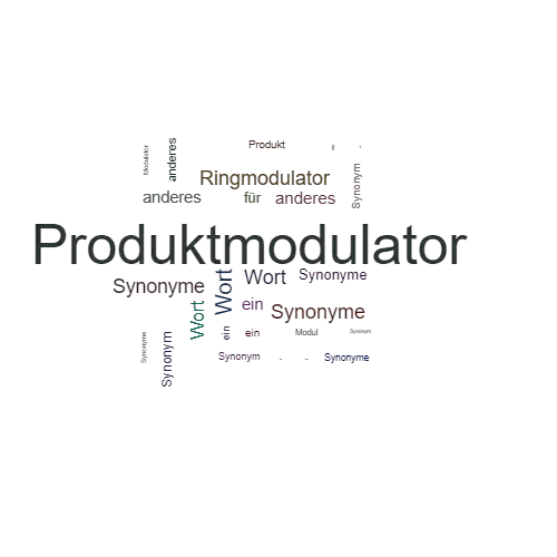 Ein anderes Wort für Produktmodulator - Synonym Produktmodulator