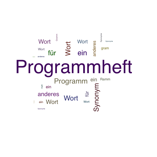 Ein anderes Wort für Programmheft - Synonym Programmheft