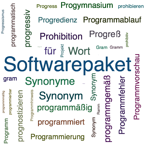 Ein anderes Wort für Programmpaket - Synonym Programmpaket