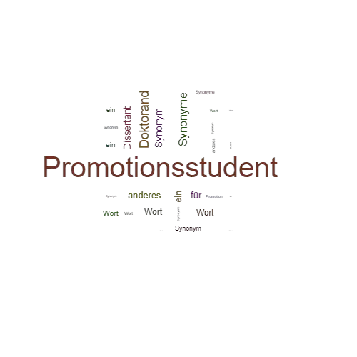 Ein anderes Wort für Promotionsstudent - Synonym Promotionsstudent