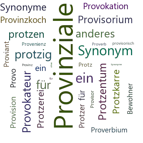 Ein anderes Wort für Provinzbewohner - Synonym Provinzbewohner
