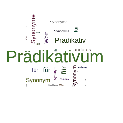 Ein anderes Wort für Prädikativum - Synonym Prädikativum