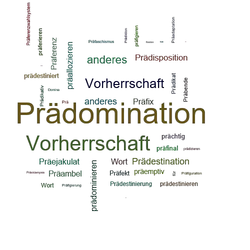 Ein anderes Wort für Prädomination - Synonym Prädomination