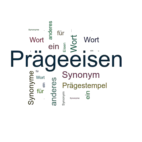Ein anderes Wort für Prägeeisen - Synonym Prägeeisen