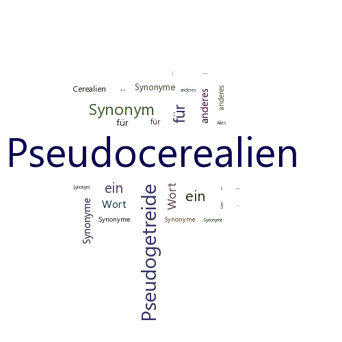 Ein anderes Wort für Pseudocerealien - Synonym Pseudocerealien