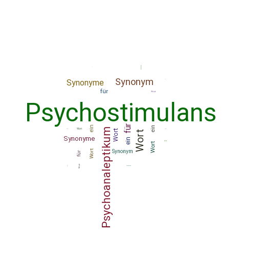 Ein anderes Wort für Psychostimulans - Synonym Psychostimulans