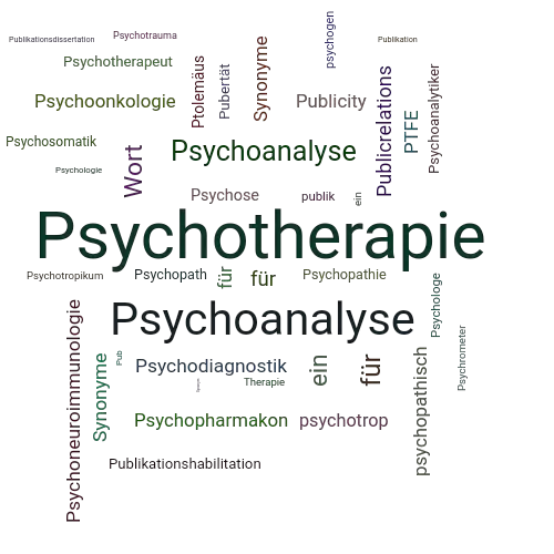 Ein anderes Wort für Psychotherapie - Synonym Psychotherapie