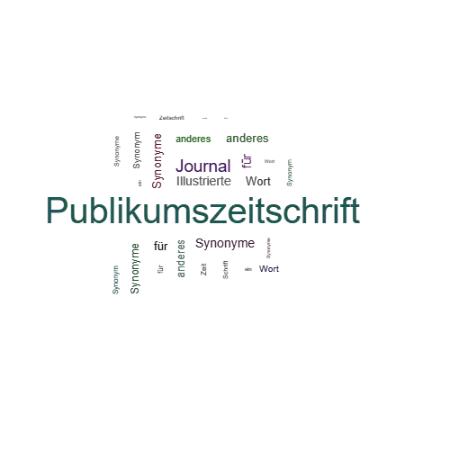 Ein anderes Wort für Publikumszeitschrift - Synonym Publikumszeitschrift