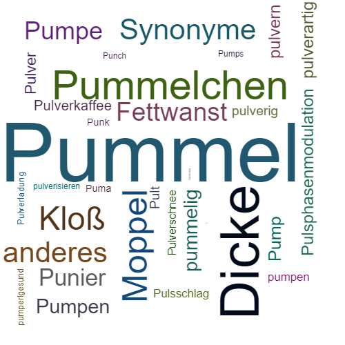 Ein anderes Wort für Pummel - Synonym Pummel