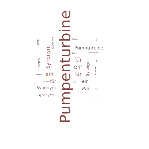 Ein anderes Wort für Pumpenturbine - Synonym Pumpenturbine