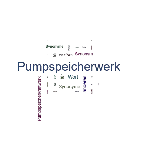 Ein anderes Wort für Pumpspeicherwerk - Synonym Pumpspeicherwerk