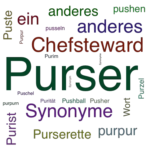 Ein anderes Wort für Purser - Synonym Purser