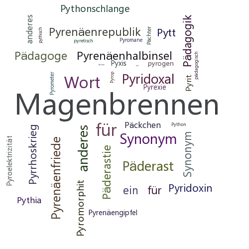 Ein anderes Wort für Pyrosis - Synonym Pyrosis