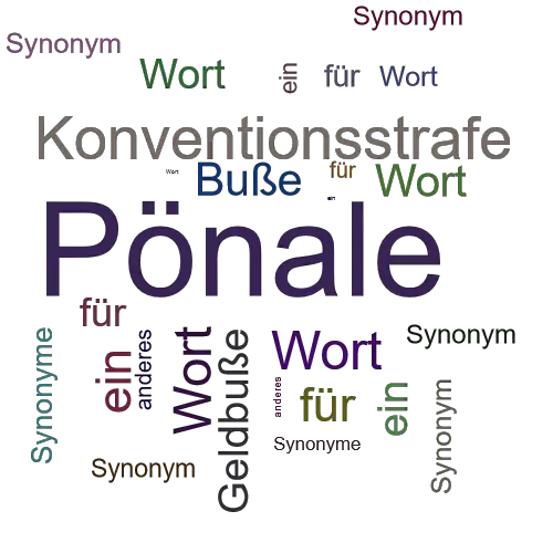 Ein anderes Wort für Pönale - Synonym Pönale