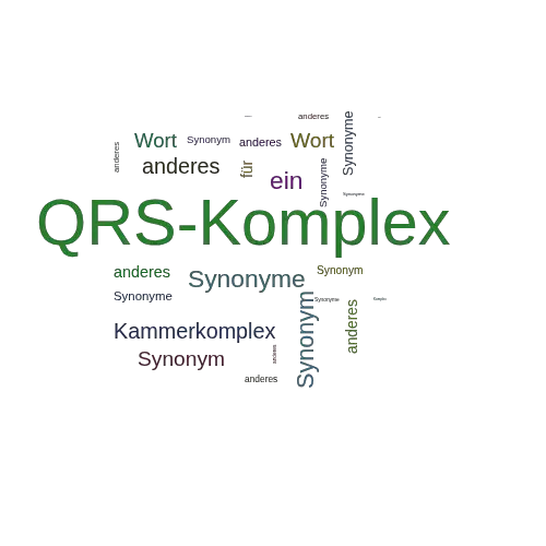 Ein anderes Wort für QRS-Komplex - Synonym QRS-Komplex