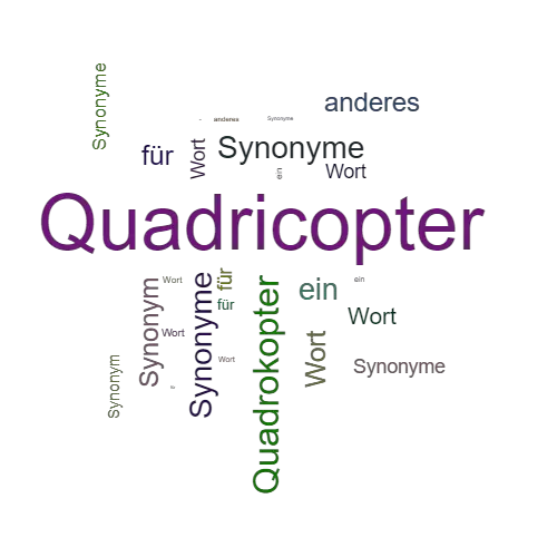 Ein anderes Wort für Quadricopter - Synonym Quadricopter