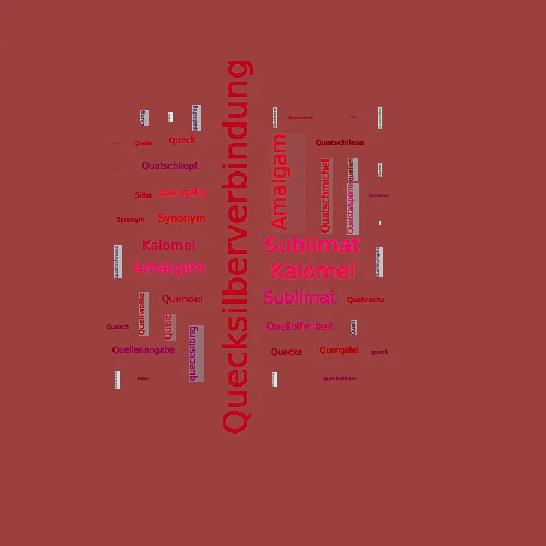 Ein anderes Wort für Quecksilberverbindung - Synonym Quecksilberverbindung