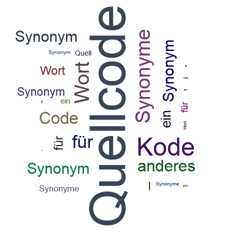 Ein anderes Wort für Quellcode - Synonym Quellcode