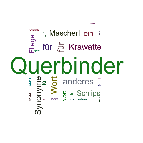 Ein anderes Wort für Querbinder - Synonym Querbinder