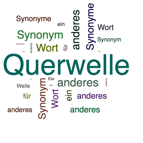 Ein anderes Wort für Querwelle - Synonym Querwelle