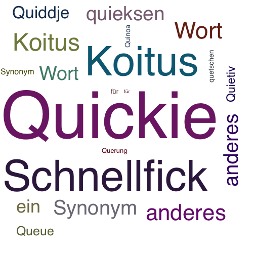 Ein anderes Wort für Quickie - Synonym Quickie