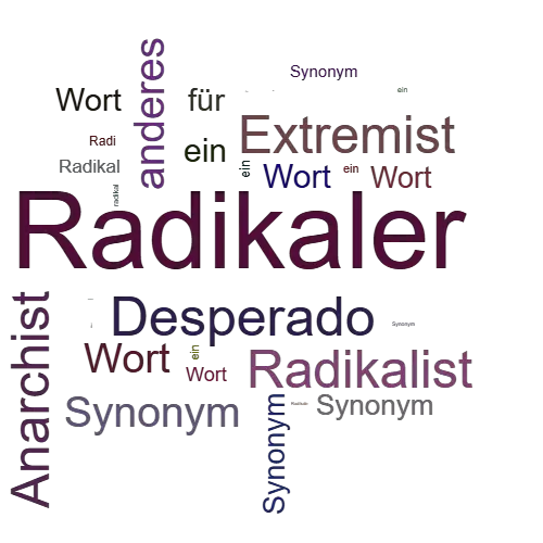 Ein anderes Wort für Radikaler - Synonym Radikaler