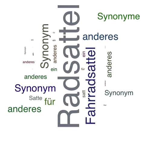 Ein anderes Wort für Radsattel - Synonym Radsattel