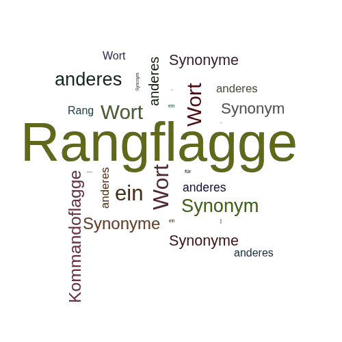 Ein anderes Wort für Rangflagge - Synonym Rangflagge