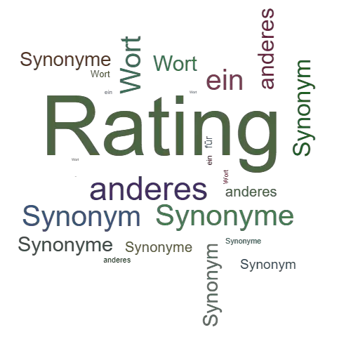 Ein anderes Wort für Rating - Synonym Rating