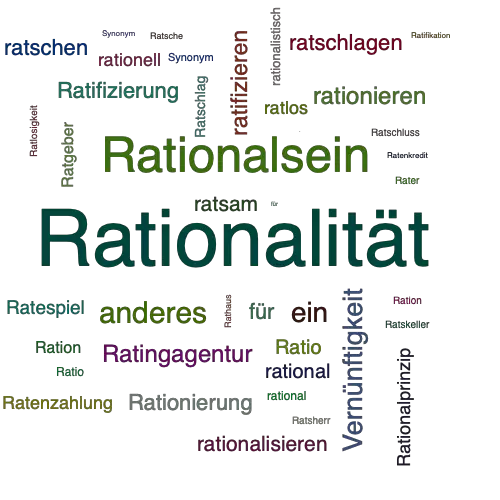 Ein anderes Wort für Rationalität - Synonym Rationalität
