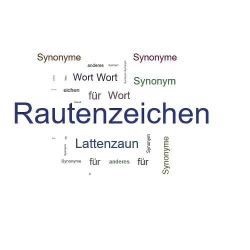 Ein anderes Wort für Rautenzeichen - Synonym Rautenzeichen