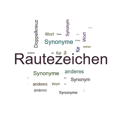 Ein anderes Wort für Rautezeichen - Synonym Rautezeichen