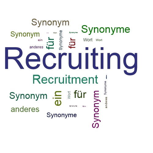 Ein anderes Wort für Recruiting - Synonym Recruiting