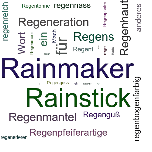 Ein anderes Wort für Regenmacher - Synonym Regenmacher