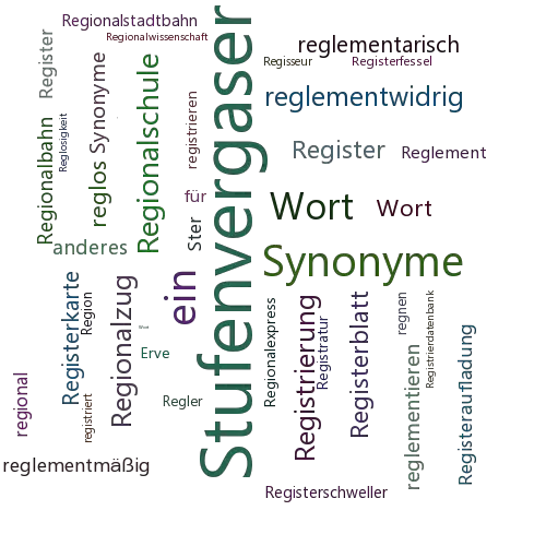 Ein anderes Wort für Registervergaser - Synonym Registervergaser