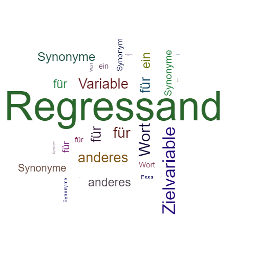 Ein anderes Wort für Regressand - Synonym Regressand