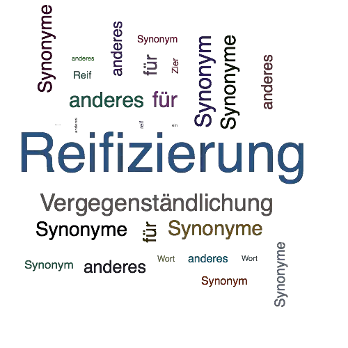 Ein anderes Wort für Reifizierung - Synonym Reifizierung