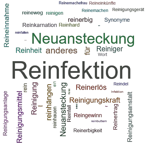 Ein anderes Wort für Reinfektion - Synonym Reinfektion