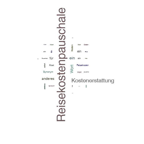 Ein anderes Wort für Reisekostenpauschale - Synonym Reisekostenpauschale