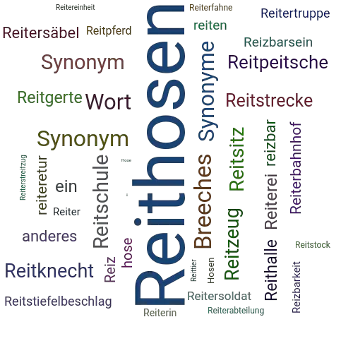 Ein anderes Wort für Reithosen - Synonym Reithosen