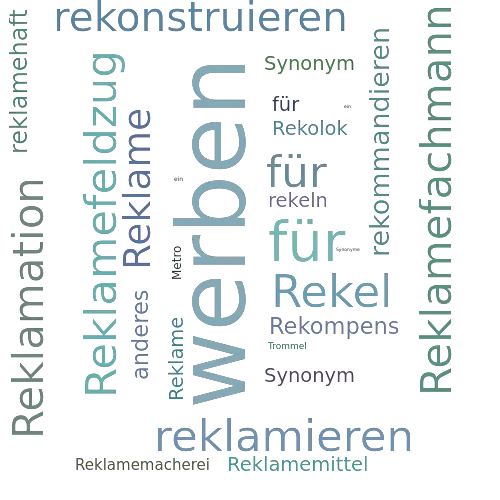 Ein anderes Wort für Reklametrommel - Synonym Reklametrommel