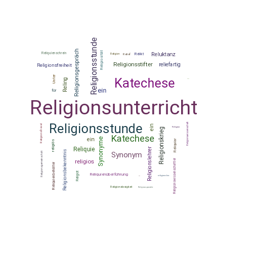 Ein anderes Wort für Religionsunterricht - Synonym Religionsunterricht