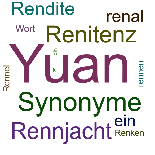 Ein anderes Wort für Renminbi - Synonym Renminbi