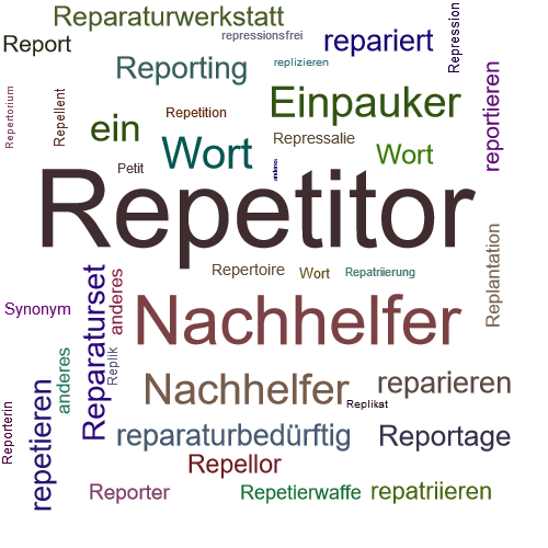 Ein anderes Wort für Repetitor - Synonym Repetitor