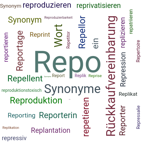 Ein anderes Wort für Repo - Synonym Repo