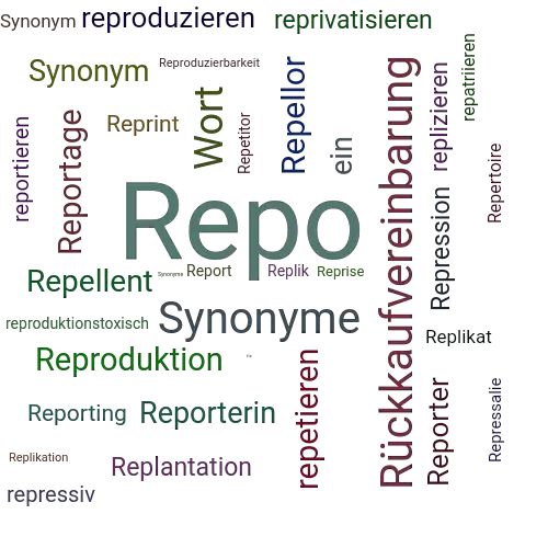 Ein anderes Wort für Repo - Synonym Repo