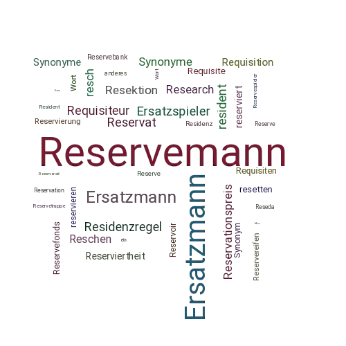 Ein anderes Wort für Reservemann - Synonym Reservemann