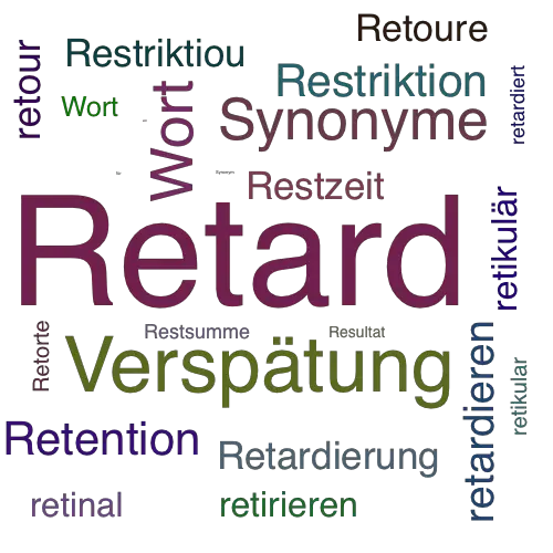 Ein anderes Wort für Retard - Synonym Retard