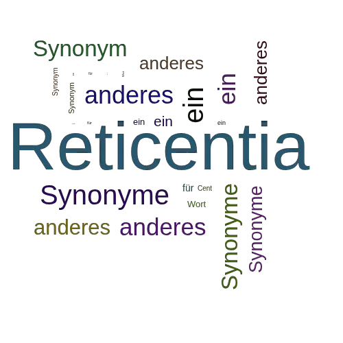 Ein anderes Wort für Reticentia - Synonym Reticentia